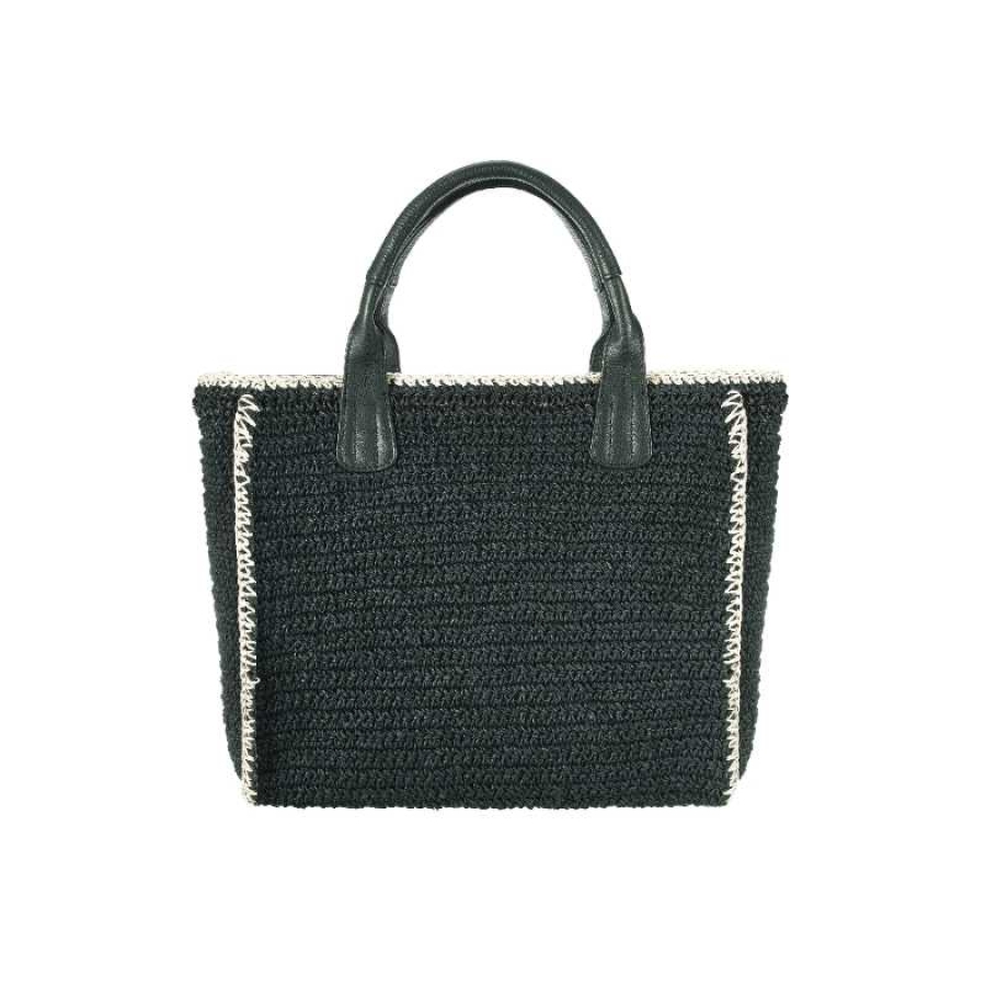 SEABREEZE SHOPPER RAFFIABAST BLACK